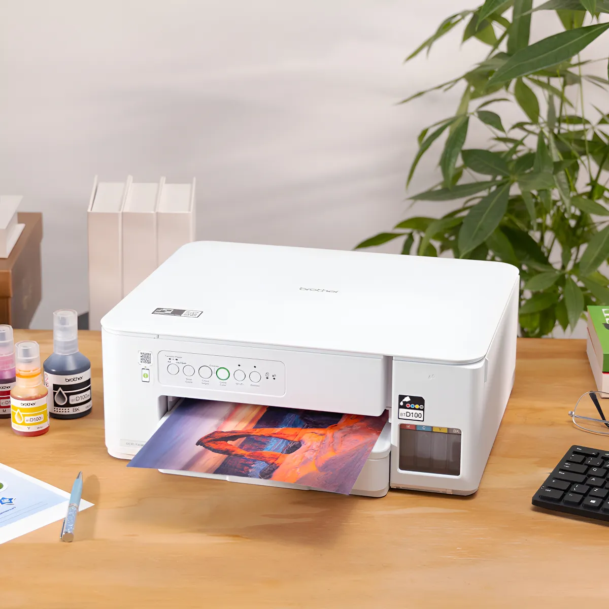 Impressora Multifuncional Brother DCP-T436W Tanque de Tinta, Colorida, Wi-Fi, USB, Bivolt